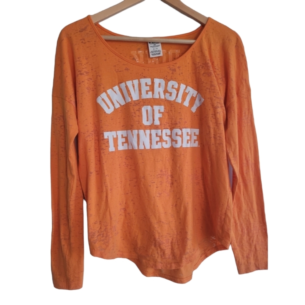 PINK Victoria's Secret Orange University of Tennessee Long Sleeve Tee